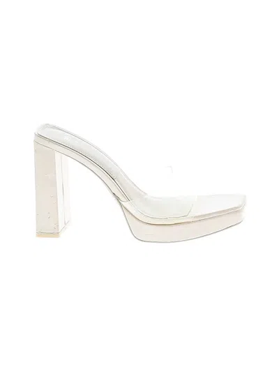 Pre-owned Zara Heels In White