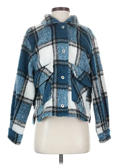 Pre-owned Zara Jacket In Blue