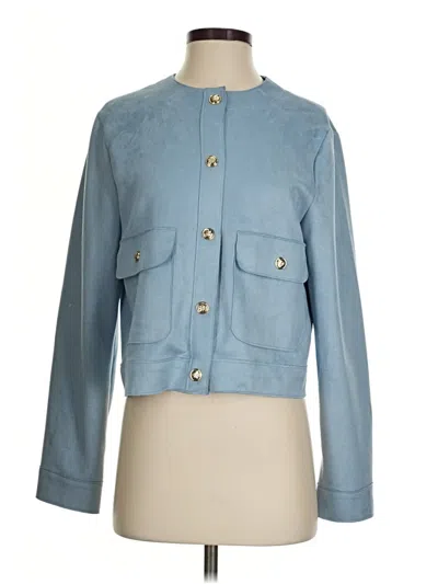 Pre-owned Zara Jacket In Blue