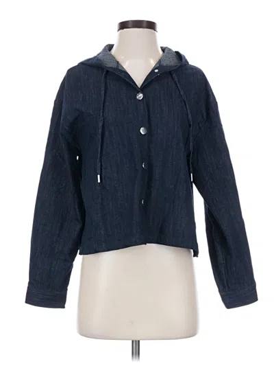 Pre-owned Zara Jacket In Blue