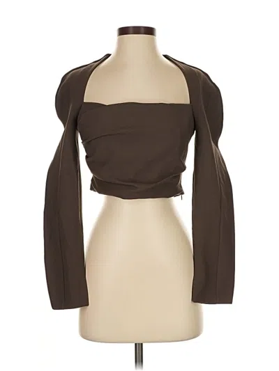 Pre-owned Zara Jacket In Brown