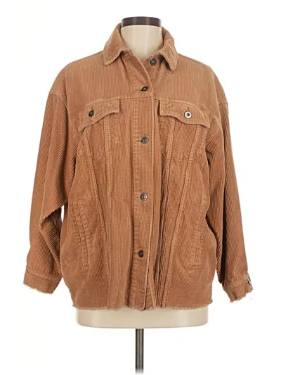Pre-owned Zara Jacket In Brown