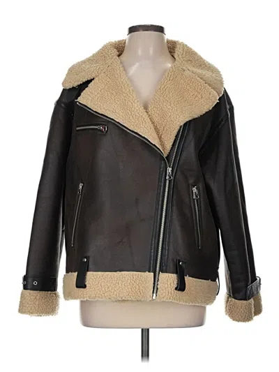 Pre-owned Zara Jacket In Brown