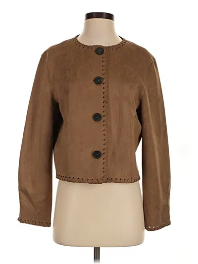 Pre-owned Zara Jacket In Brown