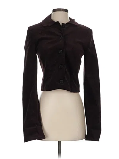 Pre-owned Zara Jacket In Burgundy