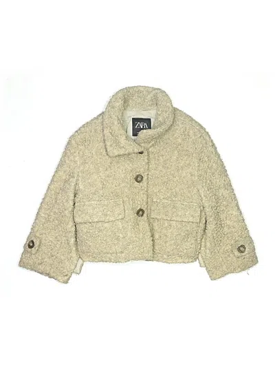 Pre-owned Zara Kids' Jacket In Gold