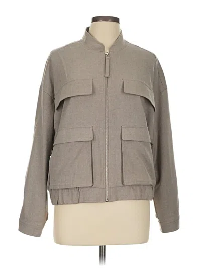 Pre-owned Zara Jacket In Gray