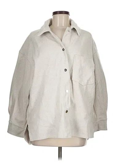 Pre-owned Zara Jacket In Gray