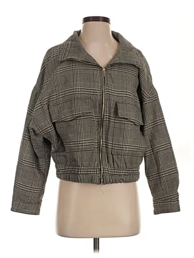 Pre-owned Zara Jacket In Gray