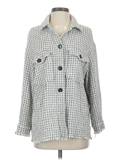 Pre-owned Zara Jacket In Gray