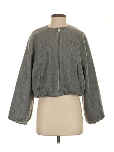 Pre-owned Zara Jacket In Gray