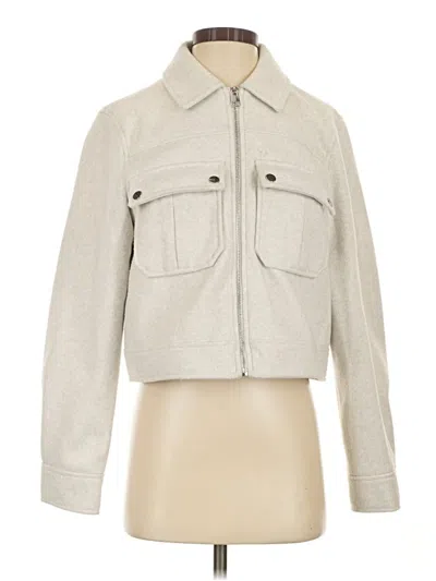 Pre-owned Zara Jacket In Gray