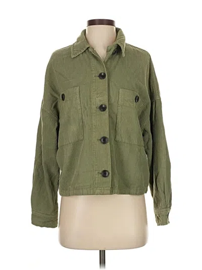 Pre-owned Zara Jacket In Green