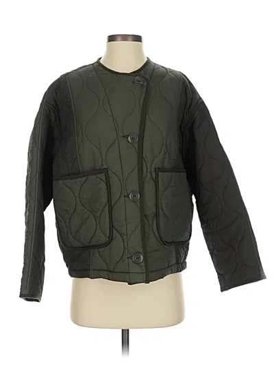 Pre-owned Zara Jacket In Green