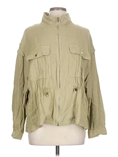Pre-owned Zara Jacket In Green