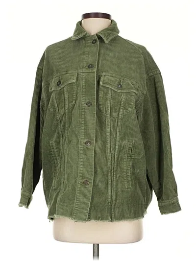 Pre-owned Zara Jacket In Green