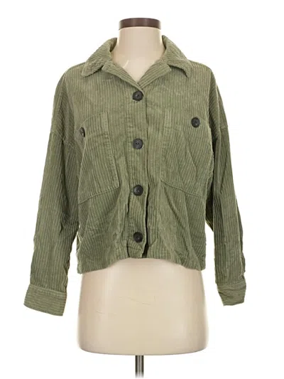 Pre-owned Zara Jacket In Green