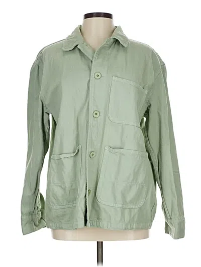 Pre-owned Zara Jacket In Green