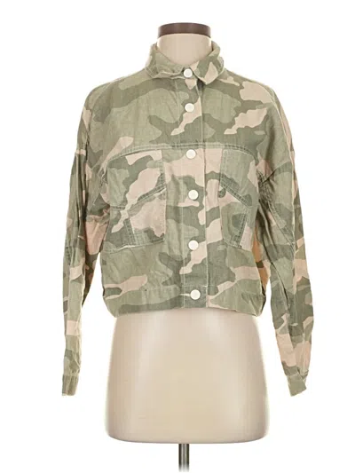 Pre-owned Zara Jacket In Green