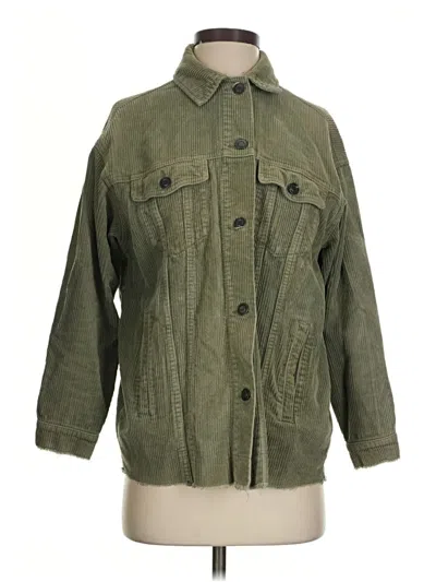 Pre-owned Zara Jacket In Green