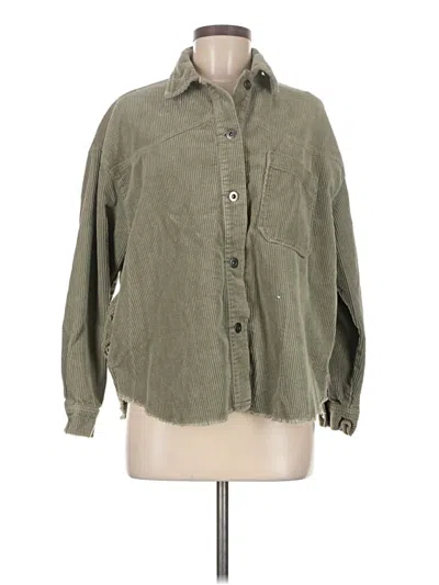 Pre-owned Zara Jacket In Green