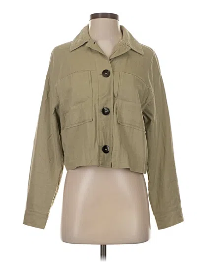 Pre-owned Zara Jacket In Green