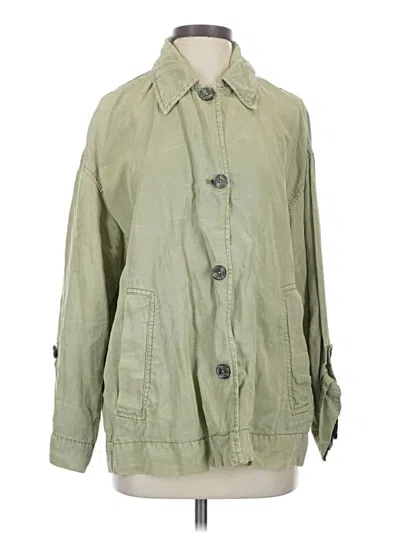 Pre-owned Zara Jacket In Green
