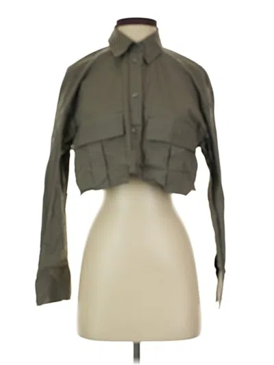 Pre-owned Zara Jacket In Green