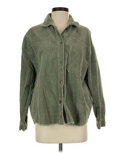Pre-owned Zara Jacket In Green