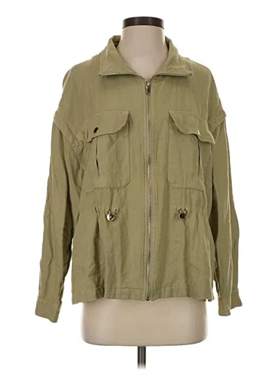 Pre-owned Zara Jacket In Green