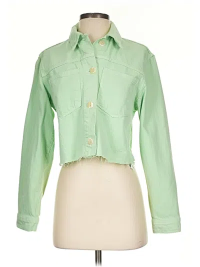 Pre-owned Zara Jacket In Green