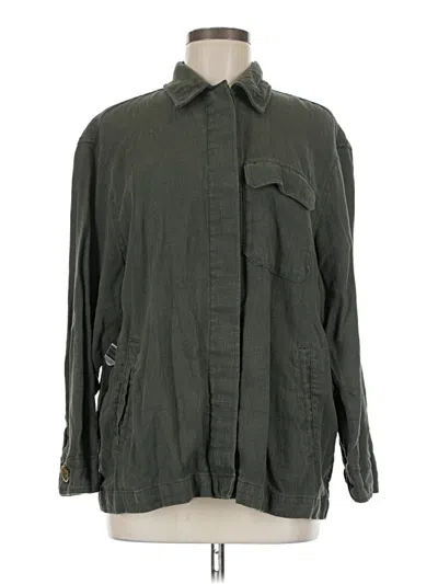 Pre-owned Zara Jacket In Green