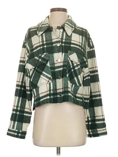 Pre-owned Zara Jacket In Green