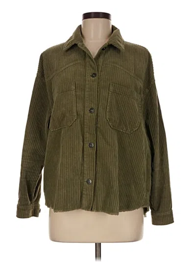 Pre-owned Zara Jacket In Green