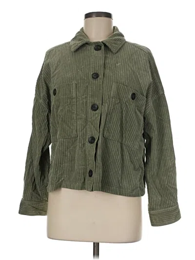 Pre-owned Zara Jacket In Green