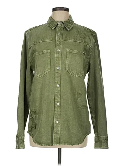 Pre-owned Zara Jacket In Green