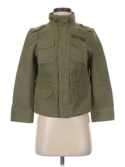 Pre-owned Zara Jacket In Green
