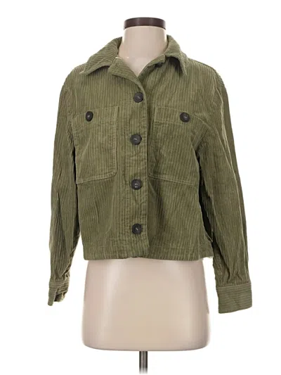Pre-owned Zara Jacket In Green