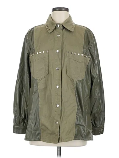 Pre-owned Zara Jacket In Green
