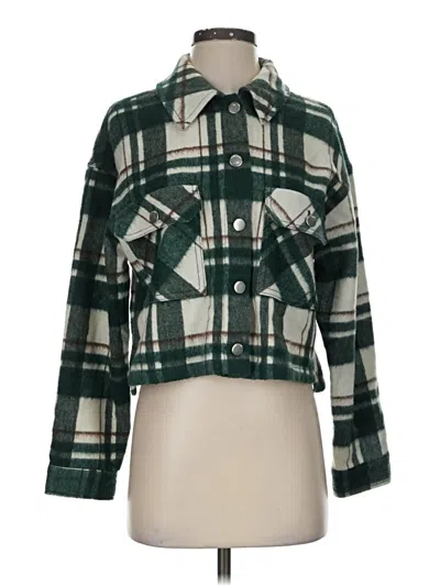 Pre-owned Zara Jacket In Green