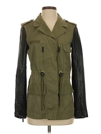 Pre-owned Zara Jacket In Green