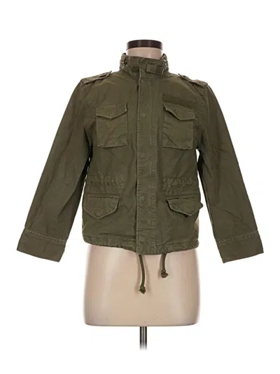 Pre-owned Zara Jacket In Green