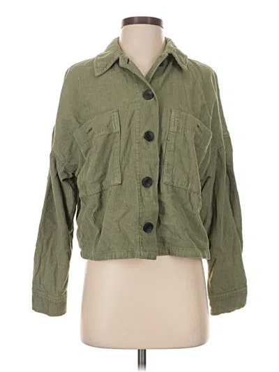 Pre-owned Zara Jacket In Green