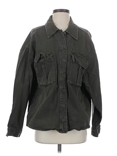 Pre-owned Zara Jacket In Green