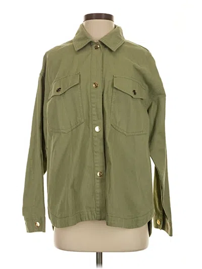 Pre-owned Zara Jacket In Green