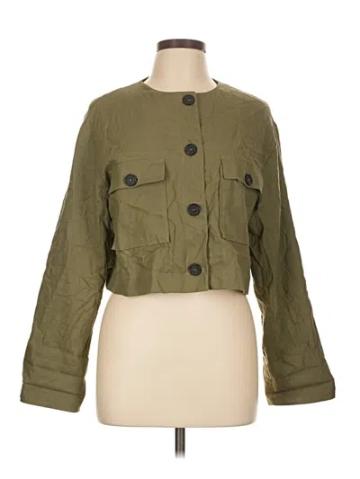 Pre-owned Zara Jacket In Green