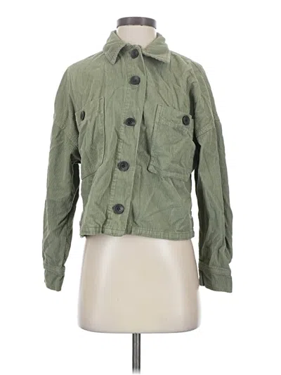 Pre-owned Zara Jacket In Green