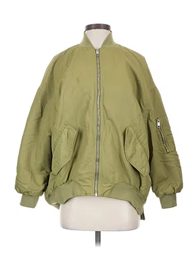 Pre-owned Zara Jacket In Green