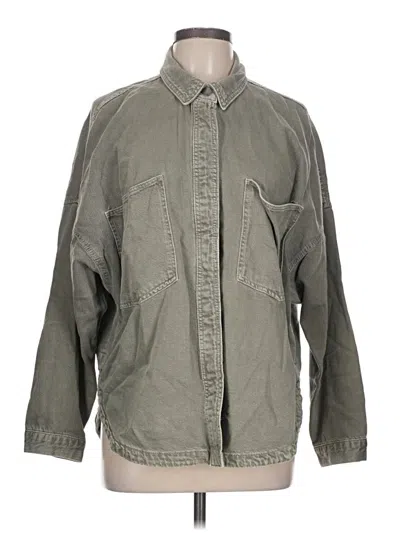 Pre-owned Zara Jacket In Green