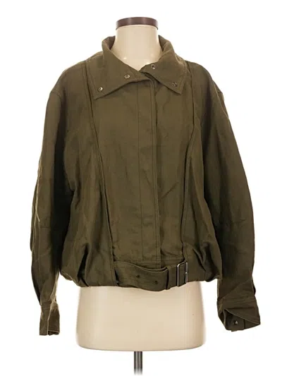 Pre-owned Zara Jacket In Green